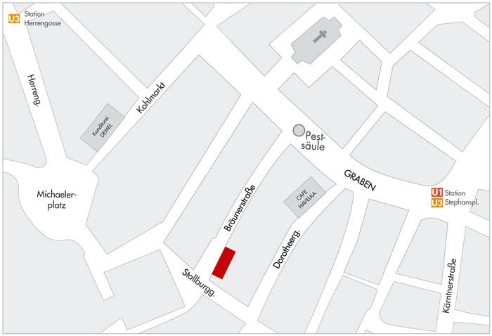 �bersichtsplan zu Galerie Hofst�tter