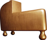 <br>Ohne Titel 1966
Polyesterobjekt gef�rbt, 185 x 78 x 155 cm