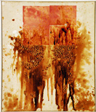 �bermalung</b > 
Kirschenkerne, 1978 
70 x 60 cm 
