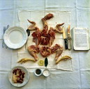c-prints Nr. 1, Foto-Aktion H�hnerleib-Fraktur, 1970, 30 x 30 cm 