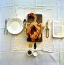 c-prints Nr. 2, Foto-Aktion H�hnerleib-Fraktur,1970, 30 x 30 cm 