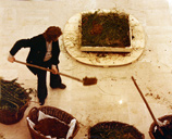 Auff�hrung Kompost-Komposition
Museum Moderer Kunst, Bologna 1977 
20 x 25 cm 